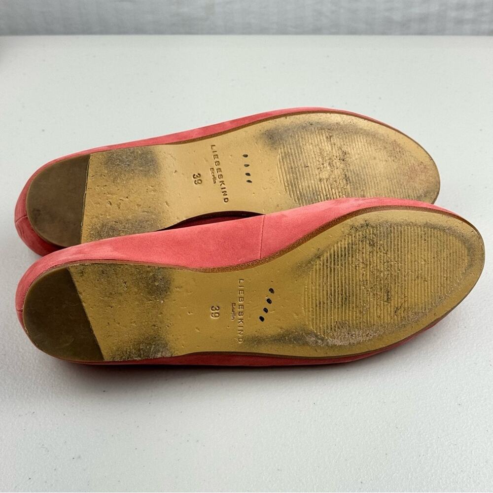 Liebeskind Berlin Pink Flamingo Suede Ballet Flats Women's Size EUR 39 US 8-8.5 - Picture 9 of 10